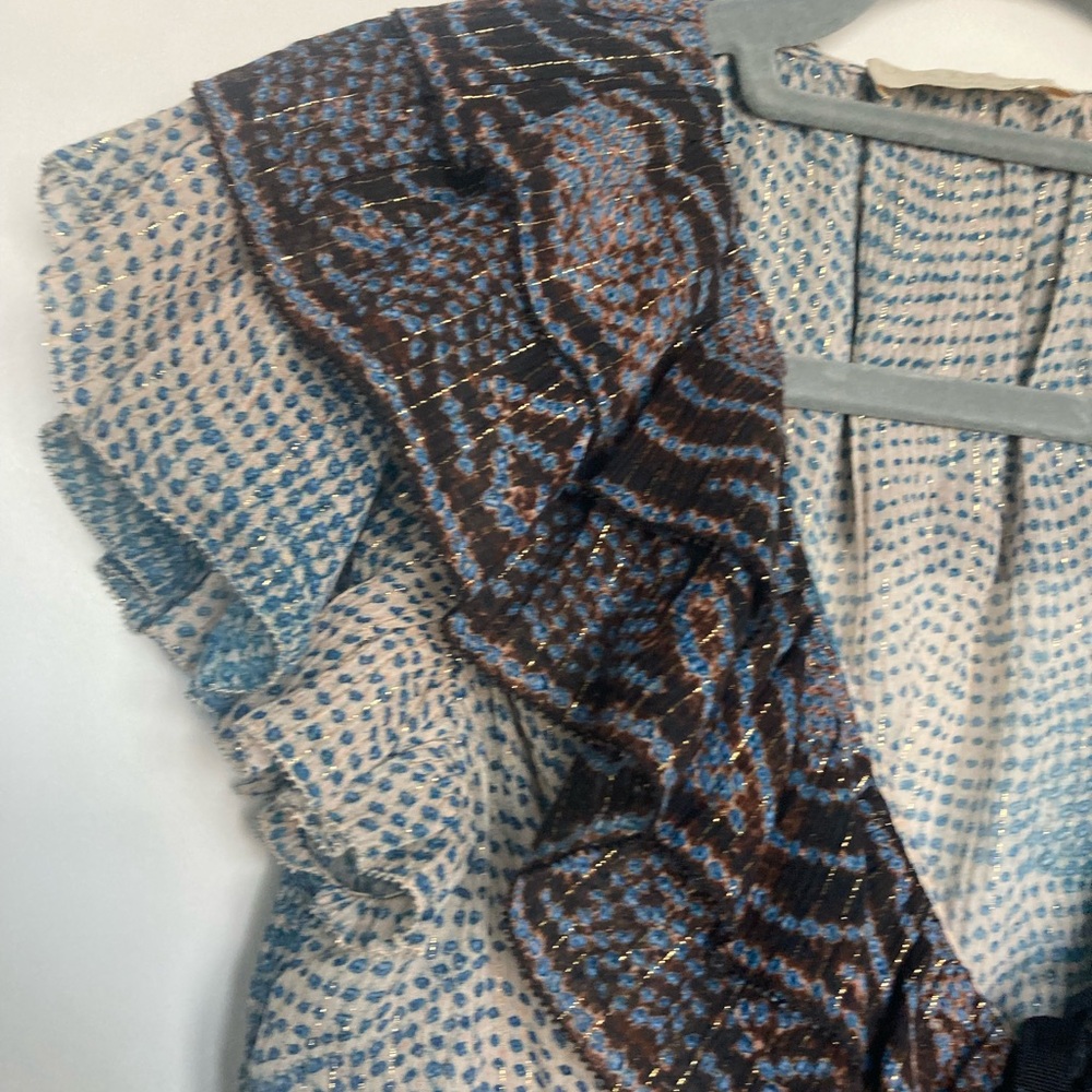 Women's Ulla Johnson Multicolor Patterned Ruffle … - image 2